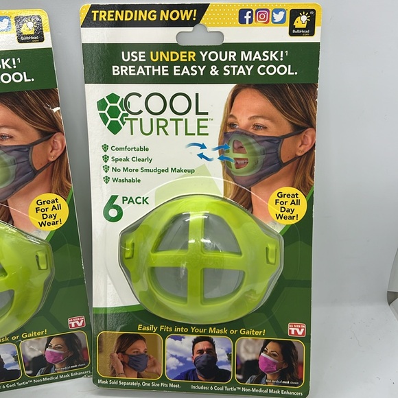 Cool Turtle Lot of 12 Under Mask Comfort Enhancers NIB - Picture 2 of 6